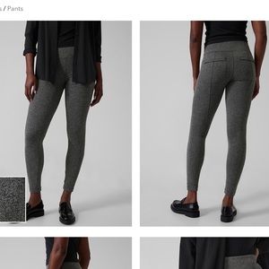 NWT Athleta Delancey Herringbone Tight Black Abalone Grey